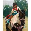 Image 1 : Bonnie Conrad - Crow Girl on Paint; At Crow Fair