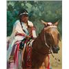 Image 2 : Bonnie Conrad - Crow Girl on Paint; At Crow Fair