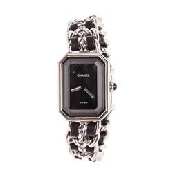 Chanel Vintage Black Silver Premiï¿½re Rock Octagon Watch