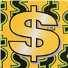 Image 2 : Dollar Sign (Yellow Background) by Steve Kaufman (1960-2010)