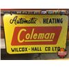 Image 1 : Coleman Vintage Metal Double Sided Sign 30" x 46"