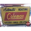 Image 2 : Coleman Vintage Metal Double Sided Sign 30" x 46"