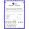 Image 2 : 0.85 CTW Diamond Earrings 14K White Gold - REF-79F2N