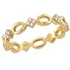 Image 1 : 1/8 CTW Round Diamond Stackable Ring 14kt Yellow Gold - REF-21N5Y