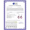 Image 2 : Genuine 21.5 ctw Amethyst Earrings 14KT Rose Gold - REF-36A9K