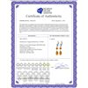 Image 2 : Genuine 4.5 ctw Citrine Earrings 14KT White Gold - REF-41T4A