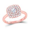 Image 1 : Round Diamond Solitaire Bridal Wedding Engagement Ring 3/4 Cttw 14kt Rose Gold - REF-106W9K