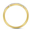Image 3 : 1/3 CTW Princess Diamond Bridal Wedding Engagement Ring 14kt Yellow Gold - REF-41W9F
