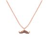 Image 1 : 0.08 CTW Diamond Necklace 18K Rose Gold - REF-21M2F