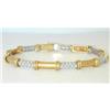 Image 1 : 2278 SALAVETTI 18K TT Gold Diamond Bracelet