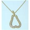 Image 1 : 3228 18K Gold Necklace w/Diamond Pendant