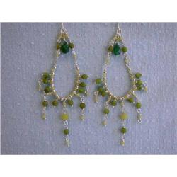 7259 Silver Earrings with Gemstones