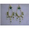 Image 1 : 7259 Silver Earrings with Gemstones