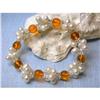 Image 1 : 7263 Fresh Water Pearl and Colored Gemstone Bracelet