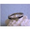 Image 1 : 7269 Platinum Ring with Diamonds and Sapphire