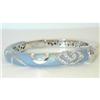 Image 1 : 3272 La NOUVELLE BAGUE 18KW/Silver Gold Bangle w/Dia/En