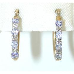 3544 14k Gold Tanzanite Earrings