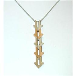 2316 ENIGMA "Gianni Bulgari" 18KW Gold Necklace w/Pend