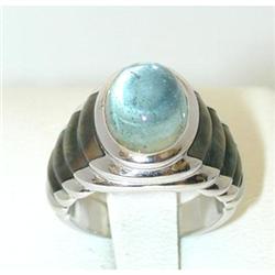2371 MAUBOUSSIN PARIS 18KW Gold Aquamarine Ring