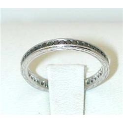 1155 Platinum Ring w/ Black Diamonds