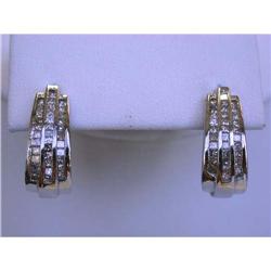 1159 14k Gold Earrings with Diamonds