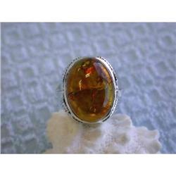 1163 Silver Ring with Amber