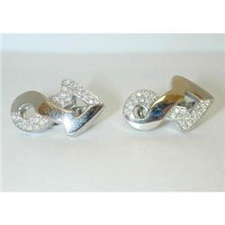 1644 ENIGMA 18k White Gold Diamond Earrings