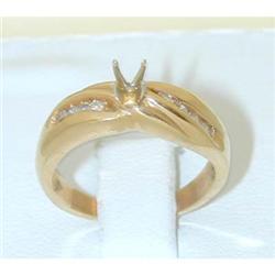 2061 14k Gold Diamond Ring Mounting