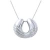 0.54 CTW Diamond Necklace 14K White Gold - REF-65H8M