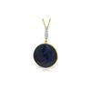 Genuine 23.08 ctw Sapphire & Diamond Necklace 14KT Yellow Gold - REF-51T4A
