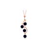 Genuine 2 ctw Sapphire Necklace 14KT Rose Gold - REF-36Y9F