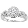 0.90 CTW Diamond Ring 14K White Gold - REF-143M3K