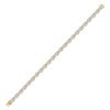 Image 1 : Womens Round Diamond Cluster Link Bracelet 2-1/5 Cttw 14kt Yellow Gold - REF-164F5W