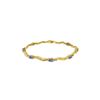 Image 1 : Genuine 2.01 ctw Tanzanite & Diamond Bracelet 14KT Yellow Gold - REF-89R5P