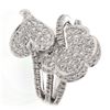 Image 1 : 1.19 CTW Diamond Ring 14K White Gold - REF-102M3F