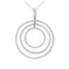 Image 1 : 1.19 CTW Diamond Necklace 14K White Gold - REF-71X3R