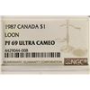 Image 3 : 1987 CANADA LOON DOLLAR NGC PF69 ULTRA CAMEO