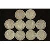Image 1 : 10 ASSORTED 1940'S MERCURY DIMES