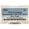 Image 3 : 2014 AMERICAN SILVER EAGLE PCGS UNC DETAILS
