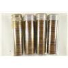 Image 1 : 4 SOLID DATE ROLLS OF CANADIAN CENTS 1952, 1953,