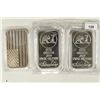 Image 1 : 3-1 TROY OZ .999 FINE SILVER PROOF INGOTS 2 ARE