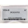 Image 3 : 1924-D LINCOLN CENT PCGS F12 (SEMI-KEY)