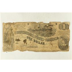 1862 CONFEDERATE STATES OF AMERICA $1