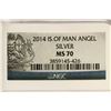 Image 3 : 2014 ISLE OF MAN SILVER ANGEL NGC MS70