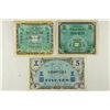 Image 1 : 3 PIECES WWII MILITARY CURRENCY SERIES 1944