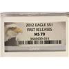 Image 3 : 2012 AMERICAN SILVER EAGLE NGC MS70