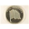 Image 1 : 1977 BAHAMAS $5 SILVER PROOF 1.2526 OZ. ASW