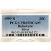 Image 3 : 1999-S SILVER DELAWARE QUARTER PCGS PR69 DCAM