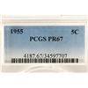 Image 3 : 1955 JEFFERSON NICKEL PCGS PR67