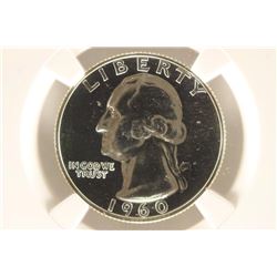 1960 WASHINGTON SILVER QUARTER NGC PF67